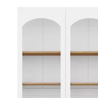 Étagère moderne Okak, étagères de rangement avec 8 tablettes réglables, lot de 2 organiseurs de rangement autonomes pour le salon, le bureau