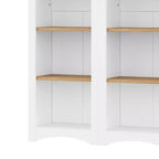 Étagère moderne Okak, étagères de rangement avec 8 tablettes réglables, lot de 2 organiseurs de rangement autonomes pour le salon, le bureau