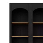 Étagère moderne Okak, étagères de rangement avec 8 tablettes réglables, lot de 2 organiseurs de rangement autonomes pour le salon, le bureau