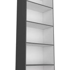 Okak - Étagère Minimaliste, Vitrine avec 5 Étagères Ouvertes, Organiseur de Rangement Autonome pour Salon, Bureau