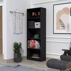 Okak - Étagère Minimaliste, Vitrine avec 5 Étagères Ouvertes, Organiseur de Rangement Autonome pour Salon, Bureau