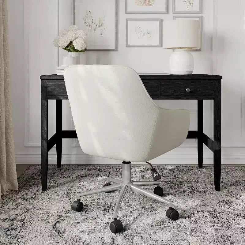Chaise de bureau rembourrée Rayna Martha Stewart