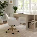 Chaise de bureau rembourrée Rayna Martha Stewart