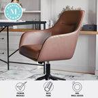 Chaise de bureau rembourrée Rayna Martha Stewart