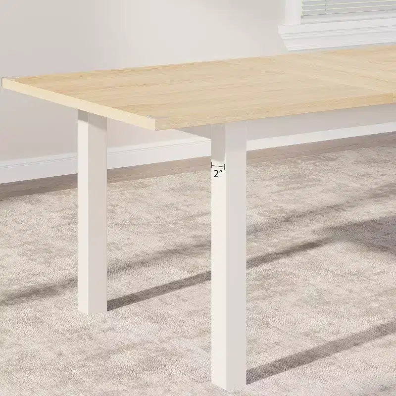 Table de salle à manger/cuisine extensible de 160 cm pour 6-8 personnes, avec cadre en métal robuste, peu encombrante pour cuisine, salle à manger, appartement