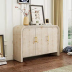 Buffet minimaliste Okak, buffet de salle à manger avec 4 portes et 4 étagères, meuble de rangement pour salon, salle à manger, cuisine