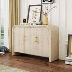 Buffet minimaliste Okak, buffet de salle à manger avec 4 portes et 4 étagères, meuble de rangement pour salon, salle à manger, cuisine