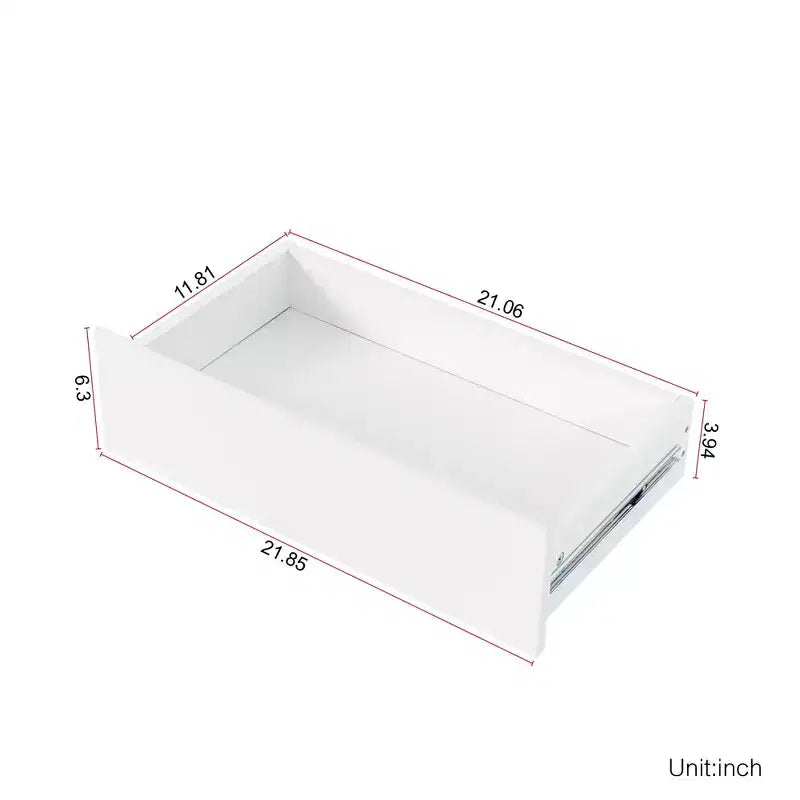 Meubles de rangement Okak 63 po, armoire de cuisine autoportante avec 4 portes et 4 tiroirs, meuble de rangement pour salon, salle à manger
