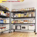 HOMDOX Étagère de rangement métallique robuste à 4 niveaux, 1088 kg, 60 W x 18 P x 72 H, étagères métalliques réglables pour le rangement, étagères de rangement autoportantes