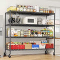 HOMDOX 2400LBS 4-Tier Heavy Duty Metal Storage Rack, 60W x 18D x 72H Adjustable Wire Metal Shelves for Storage, Free Standing Storage Shelf Units