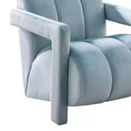 Fauteuil d'appoint contemporain en velours Velmor de Roundhill Furniture