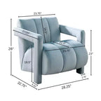 Fauteuil d'appoint contemporain en velours Velmor de Roundhill Furniture