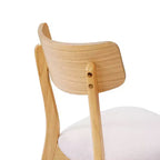Christopher Knight Home Adrian Ensemble de salle à manger 5 pièces en bois de style moderne du milieu du siècle avec chaises rembourrées