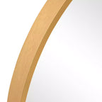 Miroir mural suspendu noir en alliage d'aluminium, bord fin, en arc à angle droit, 76,2 cm H x 68,6 cm L
