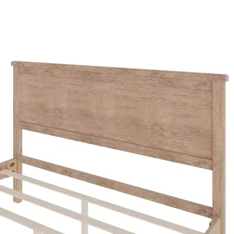 Lit plateforme Polibi en bois massif style moderne du milieu du siècle