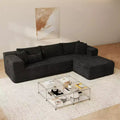 Famapy Canapé d'angle moderne compressé : Confort et style pour les espaces de vie contemporains, canapé en coton compressé sans assemblage avec méridienne.