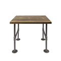 RESTORE Boulder Black Solid Wood End Table by Pipe Decor