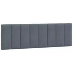 vidaXL Headboard Cushion Hanko Dark Gray 60.2 Velvet
