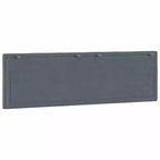 vidaXL Coussin de Tête de Lit Hanko Gris Foncé 60,2 Velours