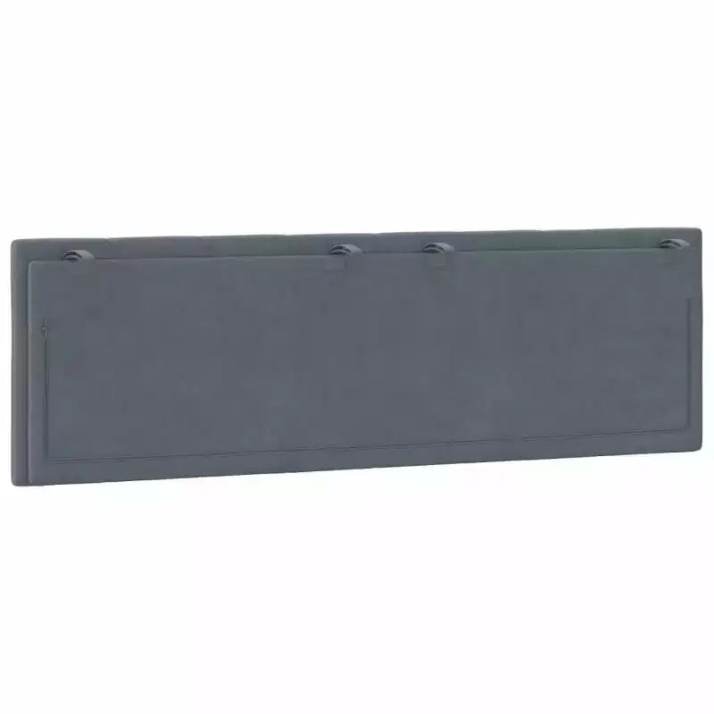 vidaXL Coussin de Tête de Lit Hanko Gris Foncé 60,2 Velours