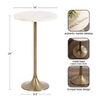 Table d'appoint ronde Baronet Kate et Laurel