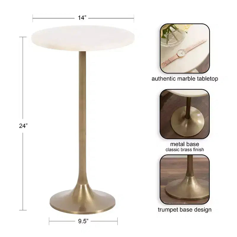 Table d'appoint ronde Baronet Kate et Laurel