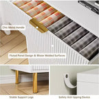 Commode à 3 tiroirs, commode de chambre moderne en bois avec tiroirs de rangement, meuble TV de style rustique pour salon, chambre, couloir