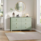 Commode à 6 tiroirs, commode de chambre moderne en bois avec tiroirs de rangement, meuble TV de style ferme pour salon, chambre à coucher, couloir