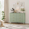6-Drawer Dresser, Modern Wooden Bedroom Chest of Drawers With Storage Drawers, Farmhouse Style TV Stand for Living Room, Bedroom, Hallway