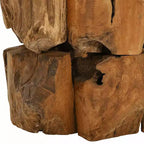 vidaXL Table basse en teck massif marron Bois flotté Table basse moyenne - Marron
