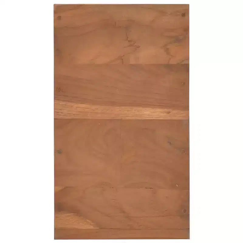 vidaXL Table de chevet Bois naturel Bois de teck massif Petite