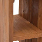 vidaXL Table de chevet Bois naturel Bois de teck massif Petite