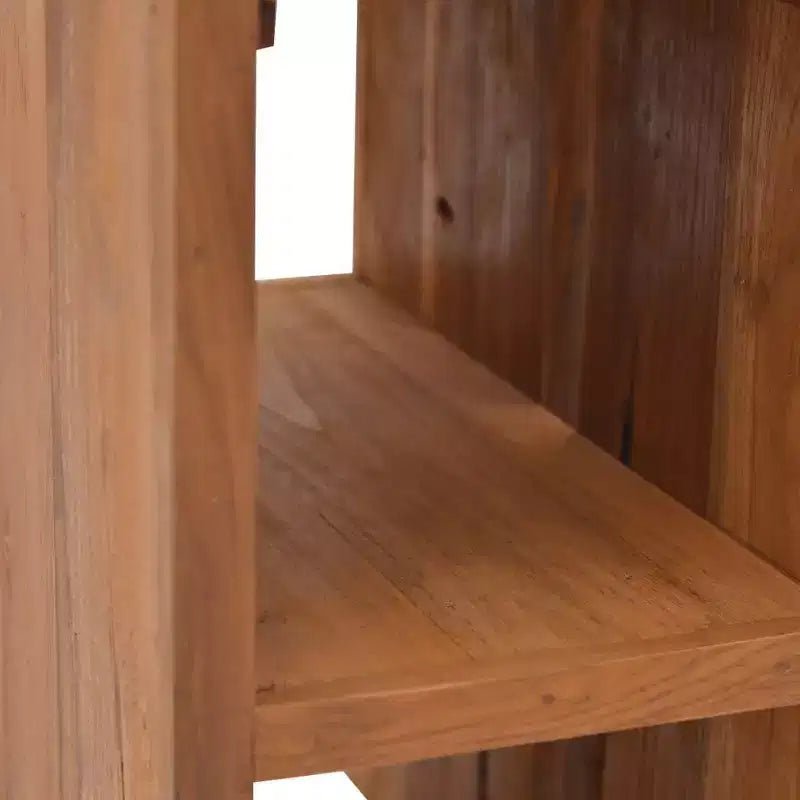 vidaXL Table de chevet Bois naturel Bois de teck massif Petite