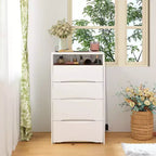 Famapy Coiffeuse blanche avec miroir LED, tiroirs et tabouret mobile, 3 modes d'éclairage, table de chevet pour enfants, bureau d'ordinateur, cadeau de Noël