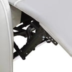 MAYEERTY Fauteuil inclinable électrique, Fauteuil relax électrique avec port de charge USB, Dossier réglable pour salon, Gris clair