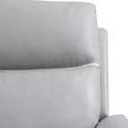MAYEERTY Fauteuil inclinable électrique, Fauteuil relax électrique avec port de charge USB, Dossier réglable pour salon, Gris clair