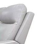 MAYEERTY Fauteuil inclinable électrique, Fauteuil relax électrique avec port de charge USB, Dossier réglable pour salon, Gris clair