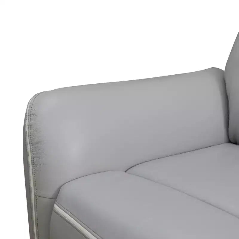 MAYEERTY Fauteuil inclinable électrique, Fauteuil relax électrique avec port de charge USB, Dossier réglable pour salon, Gris clair