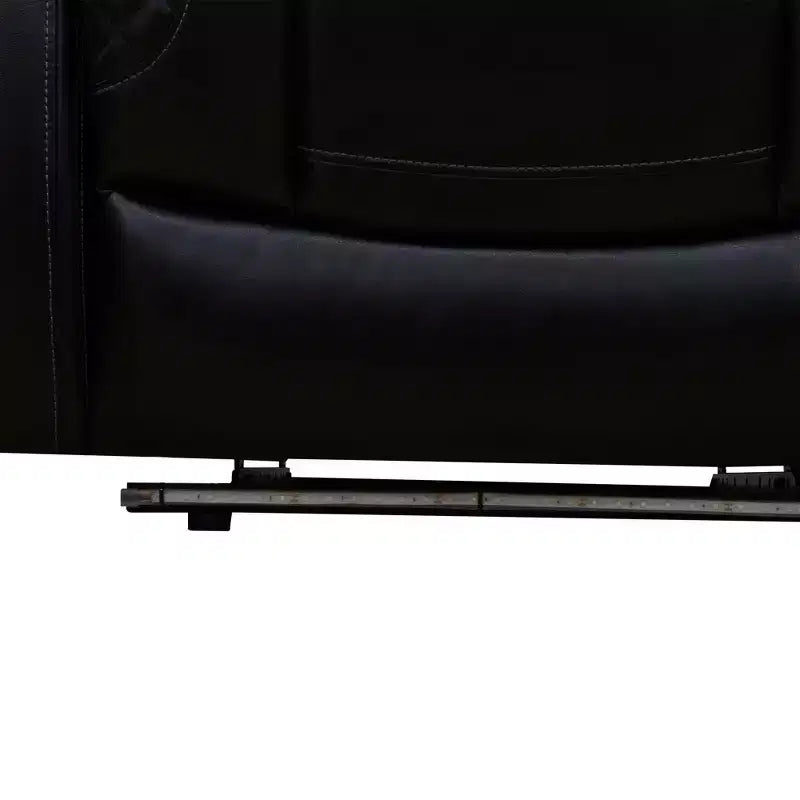 Fauteuil inclinable électrique MAYEERTY, en cuir respirant avec port de chargement USB, dossier réglable pour salon, noir