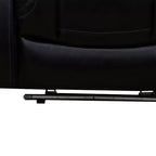 Fauteuil inclinable électrique MAYEERTY, en cuir respirant avec port de chargement USB, dossier réglable pour salon, noir