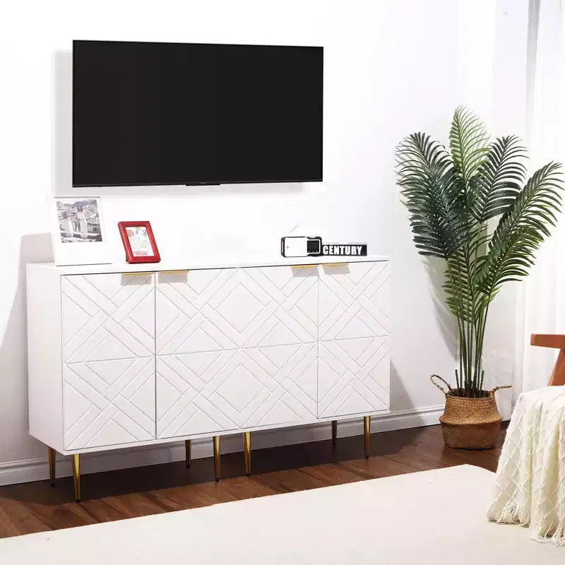 29 Buffet de rangement moderne avec 2 portes (pour cuisine/salle à manger/salon)