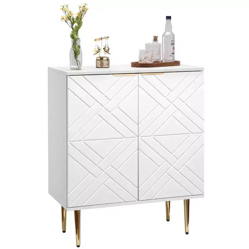 29 Buffet de rangement moderne avec 2 portes (pour cuisine/salle à manger/salon)