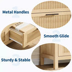 Commode de rangement encastrée pour chambre à coucher, 120 cm, avec 7 tiroirs, grand organiseur de vêtements, pour chambre, chambre d'enfant, salon, couloir, meuble TV