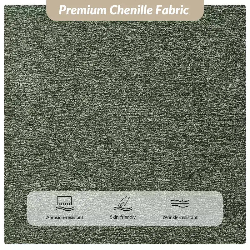 Banc rembourré en tissu chenille moderne Donna|ARTFUL LIVING DESIGN