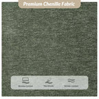 Banc rembourré en tissu chenille moderne Donna|ARTFUL LIVING DESIGN