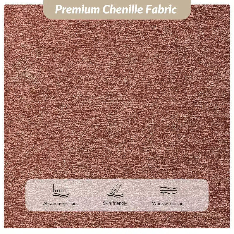 Banc rembourré en tissu chenille moderne Donna|ARTFUL LIVING DESIGN
