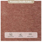 Banc rembourré en tissu chenille moderne Donna|ARTFUL LIVING DESIGN