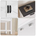 Table d'entrée de ferme – Console de rangement avec armoire à 2 portes et 2 tiroirs pour cuisine/couloir/salon