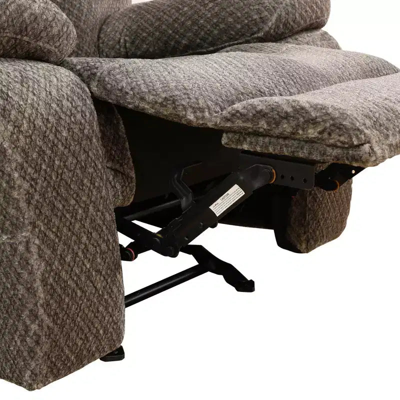 MAYEERTY Causeuse inclinable, canapé inclinable 2 places en tissu respirant anti-boulochage avec rangement et porte-gobelets pour salon, marron