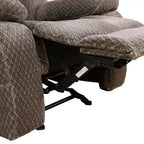 MAYEERTY Causeuse inclinable, canapé inclinable 2 places en tissu respirant anti-boulochage avec rangement et porte-gobelets pour salon, marron